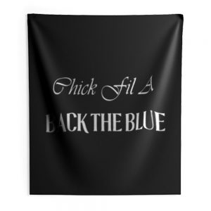 Chick Fil A Back The Blue Indoor Wall Tapestry