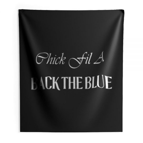 Chick Fil A Back The Blue Indoor Wall Tapestry