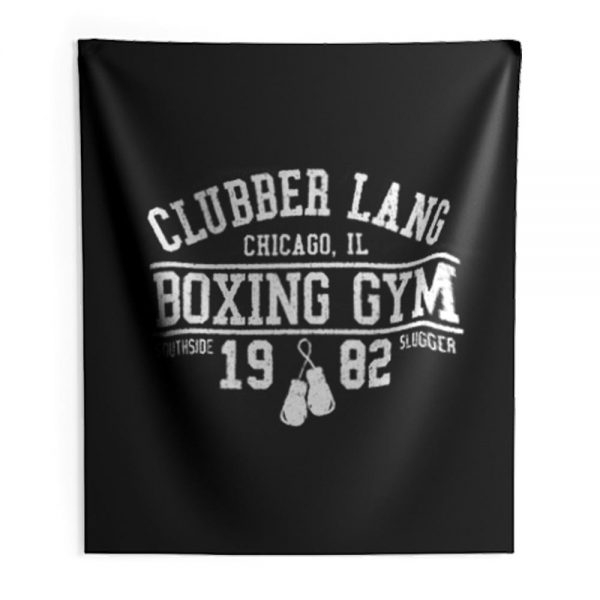 Clubber Lang Boxing Gym Retro Rocky 80s Workout Gym Indoor Wall Tapestry