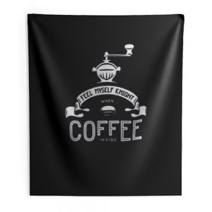 Coffee Knight Indoor Wall Tapestry
