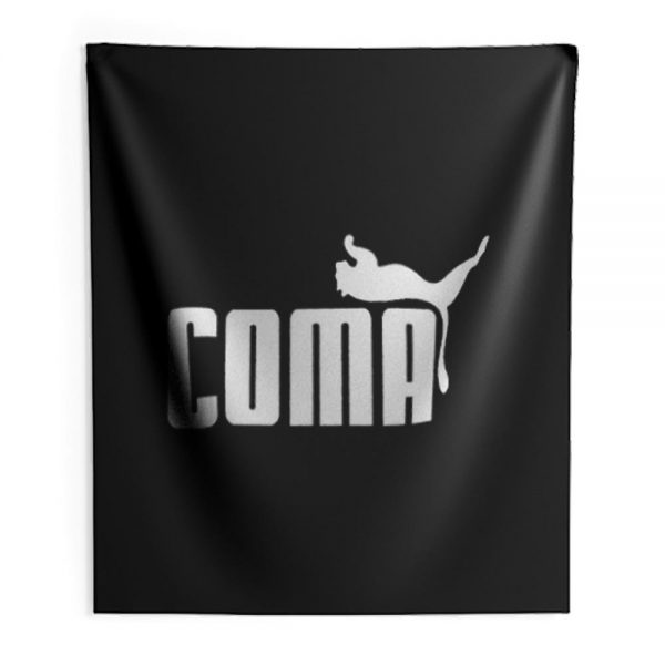 Coma Parody Hipster Indoor Wall Tapestry