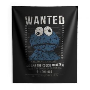 Cookie Smuggler Monster Funny Indoor Wall Tapestry