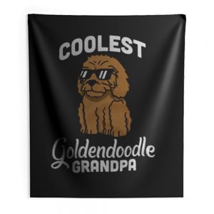 Coolest Goldendoodle Grandpa Indoor Wall Tapestry