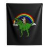 Corgi Riding T Rex Dinosaur Indoor Wall Tapestry