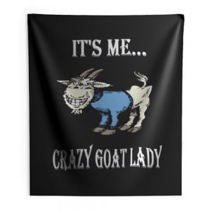 Crazy Goat Lady Indoor Wall Tapestry
