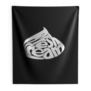 Crema Rock Band Divertente Psichedelico Fresh 60s Retro Indoor Wall Tapestry