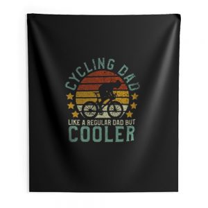 Cycling Dad Funny Vintage Indoor Wall Tapestry
