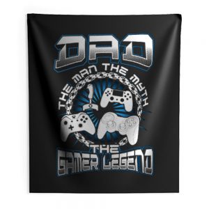 DAD THE GAMER LEGEND Indoor Wall Tapestry