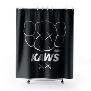 DSM x Kaws companion Shower Curtains