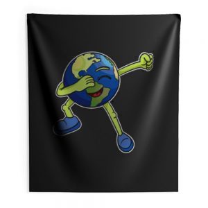 Dabbing Earth Indoor Wall Tapestry