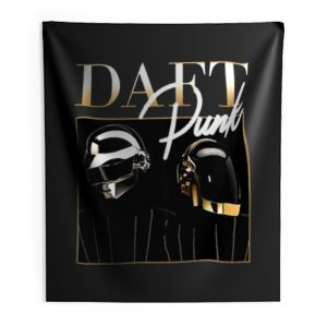Daft Punk Vintage 90s Retro Indoor Wall Tapestry