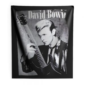 David Bowie Classic Guitarist Indoor Wall Tapestry