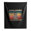 Dead Inside But Caffeinated Indoor Wall Tapestry