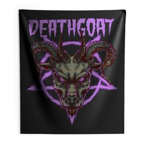 Death Goat Death Metal Band Indoor Wall Tapestry