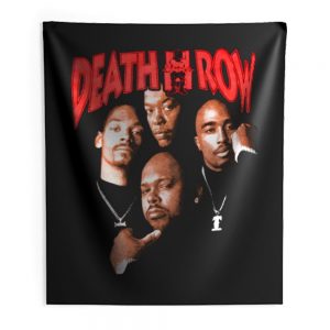 Death Row Records Tupac Dre Retro Indoor Wall Tapestry