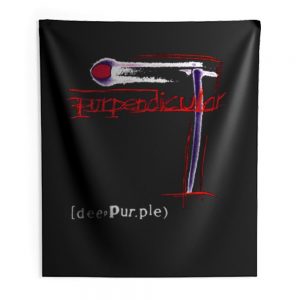 Deep Purple Purpendicular Indoor Wall Tapestry