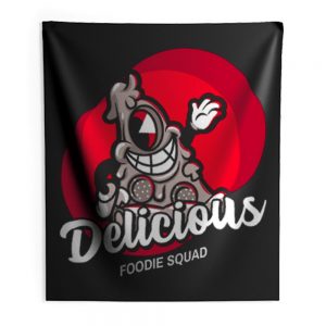 Delicious Pizza Foodie Squad Indoor Wall Tapestry