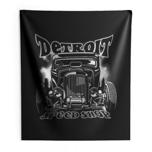 Detroit Speed Shop Deuce Coupe Indoor Wall Tapestry