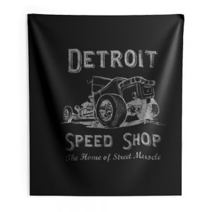 Detroit Speed Shop Tubber Indoor Wall Tapestry