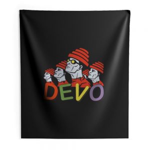 Devo Rock Band Indoor Wall Tapestry