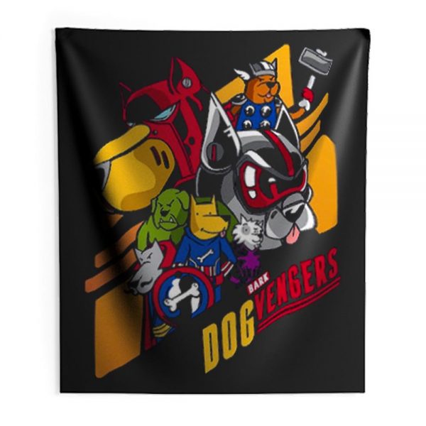Dog Vengers Funny Dog Lovers Indoor Wall Tapestry