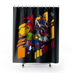 Dog Vengers Funny Dog Lovers Shower Curtains