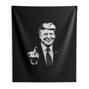 Donald Trump Middle Finger Make America Great Again Indoor Wall Tapestry