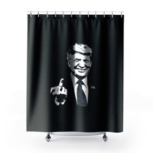 Donald Trump Middle Finger Make America Great Again Shower Curtains
