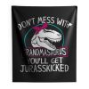 Dont Mess With Grandmasaurus Indoor Wall Tapestry