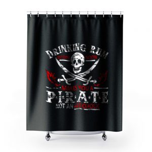 Drinking Rum Pirate Shower Curtains