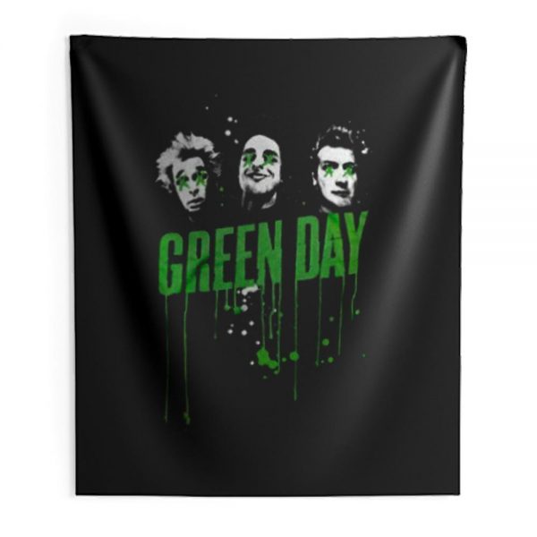Drips Green Day Band Indoor Wall Tapestry