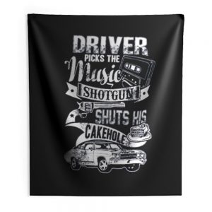 Driver Picks The Music Indoor Wall Tapestry