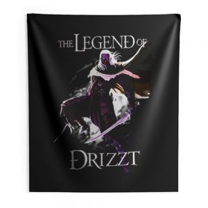 Drizzt DoUrden The Crystal Shard Forgotten Realms Salvatore Indoor Wall Tapestry