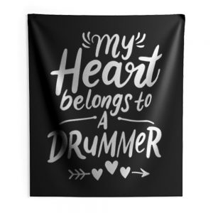 Drummer Girlfriend Indoor Wall Tapestry