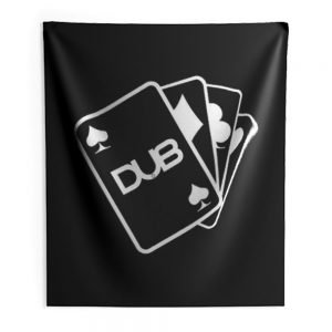 Dub Cards or Aces Indoor Wall Tapestry