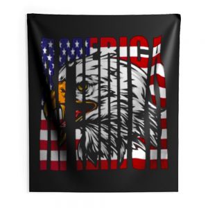 Eagle Mullet American Flag Indoor Wall Tapestry