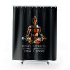 Easily Distracted by Yoga and Books Shower Curtains