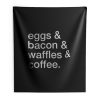 Eggs Bacon Waffles Coffee Indoor Wall Tapestry