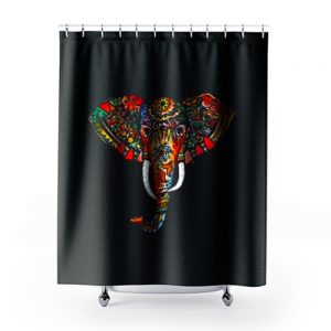 Elephant Ethnic Shower Curtains