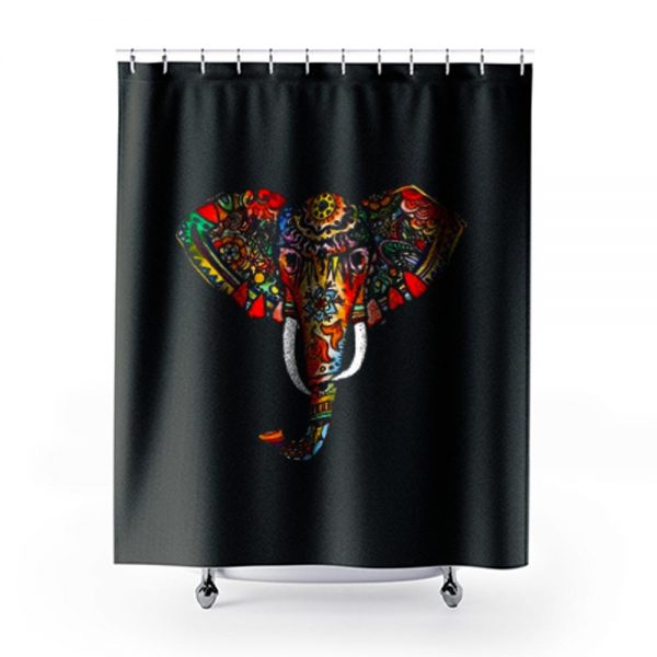 Elephant Ethnic Shower Curtains