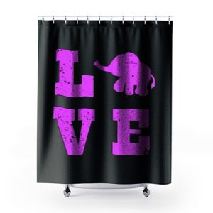 Elephants Love Elephant Lover Shower Curtains