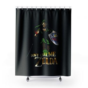 Elf Green Warrior Dont Call Me Zelda Anime Shower Curtains
