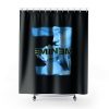 Eminem Blue Photo Poster Vintage Shower Curtains