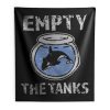 Empty the Tanks Free the Orca Whales Indoor Wall Tapestry