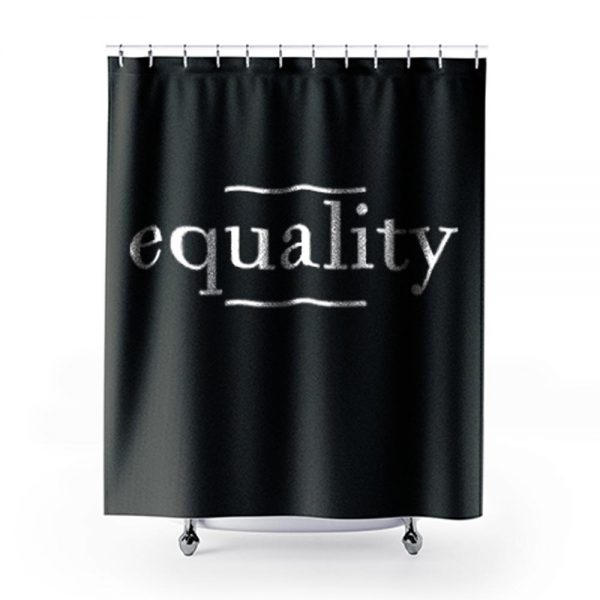 Equality Black Resistance History Shower Curtains