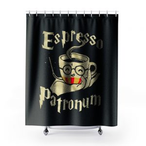 Espresso Patronum Parody Funny Shower Curtains