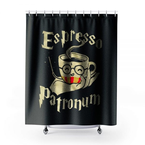 Espresso Patronum Parody Funny Shower Curtains