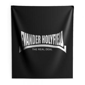 Evander Holyfield The Real Deal Boxing Indoor Wall Tapestry