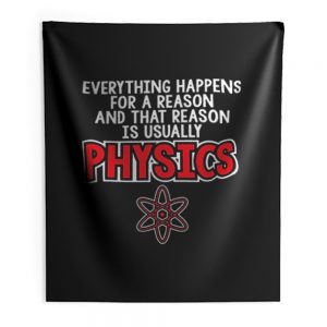 Everthing Happens For A Reason Indoor Wall Tapestry