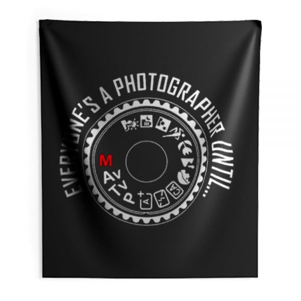 Everyones A Photographer Indoor Wall Tapestry